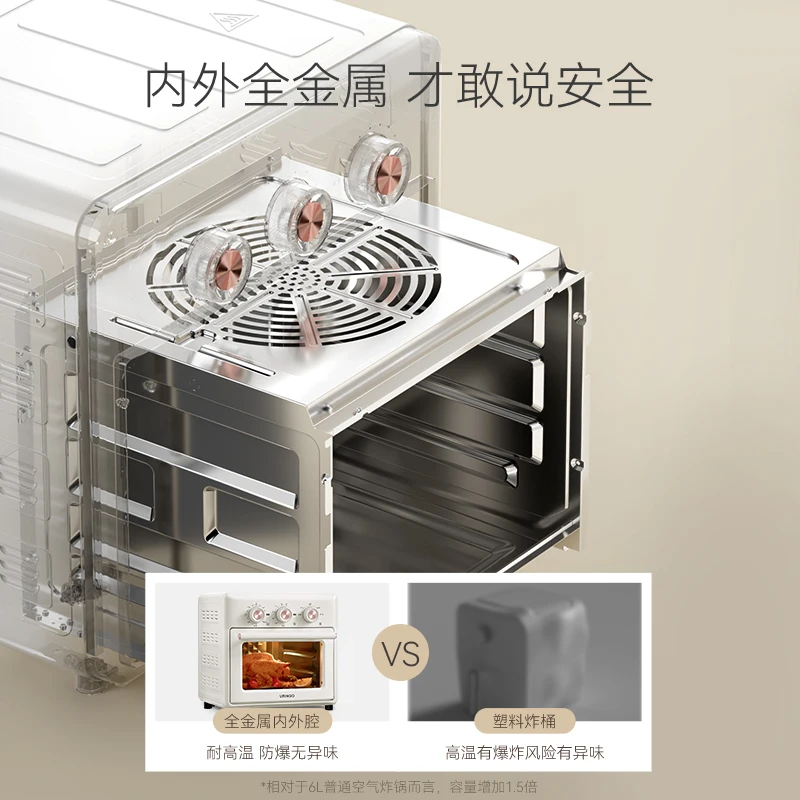 15L Visual Air fryer oven Low fat oil free deep fryer Multi function airfryer electric oven Automatic Air fryers Home appliances 5