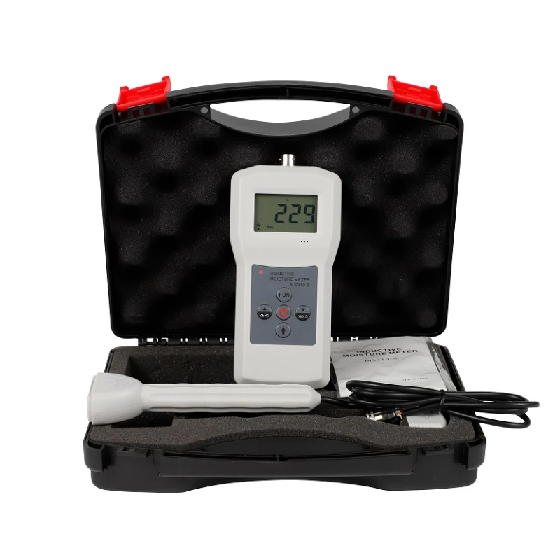 

Portable Moisture Meter with Small Sensor for Wood Concrete Textile MS310-S
