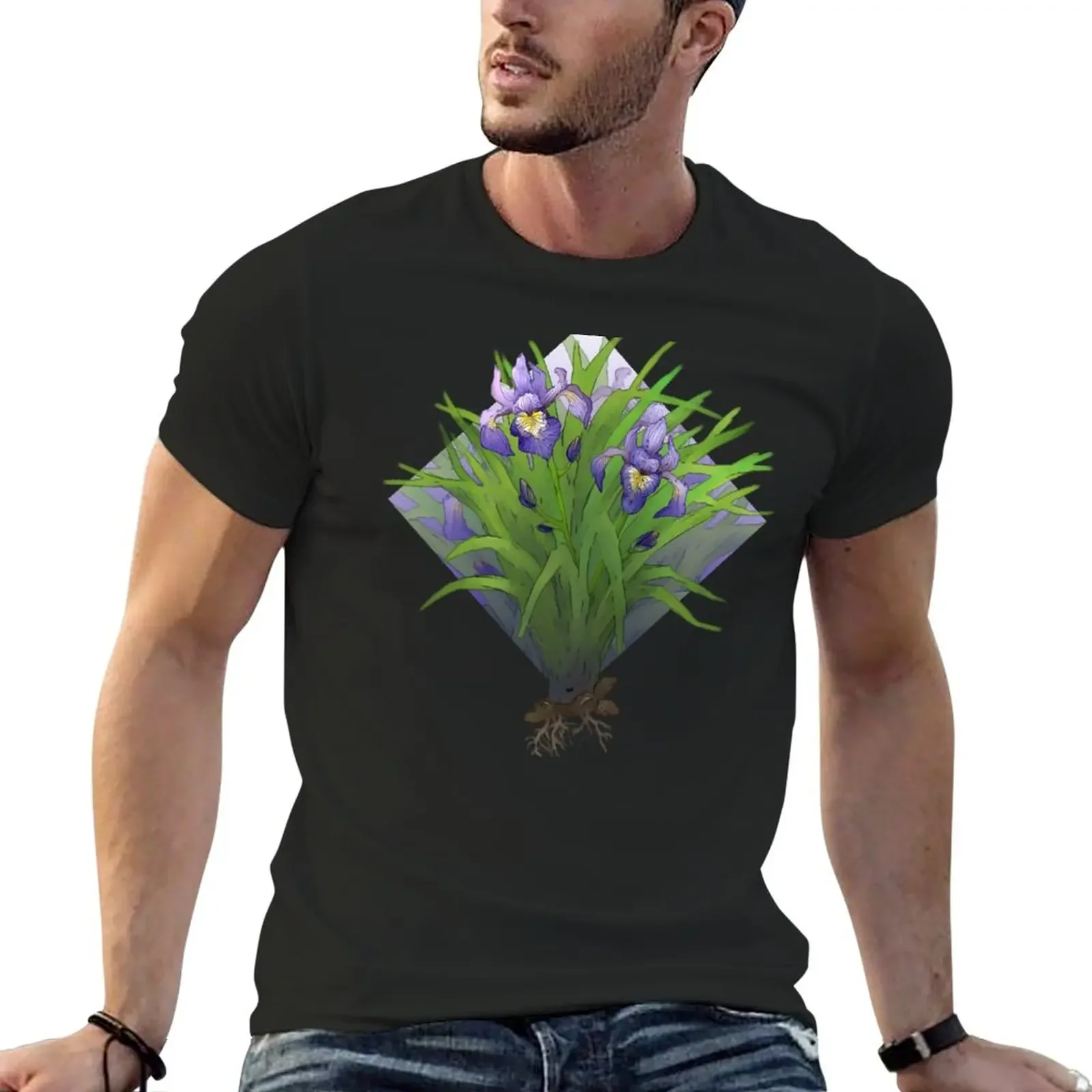

Iris versicolor T-Shirt aesthetic clothes sublime mens t shirts