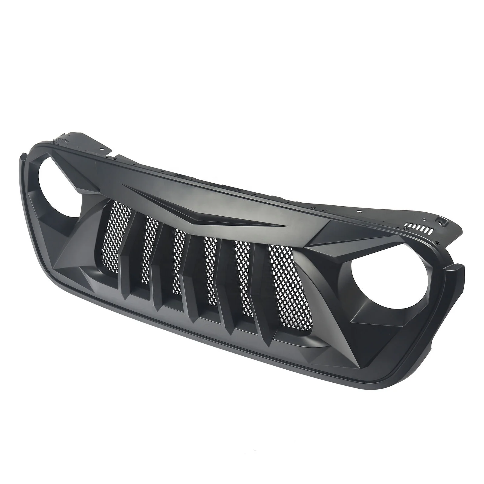 

Front Bumper Matte Grill for 2018 Jeep Wrangler JL JT