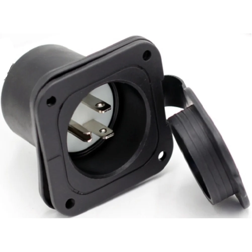 NEMA 5 15P용 미국 표준 방수 연장 코드 방진 소켓 15A 125V 전원 연장 케이블