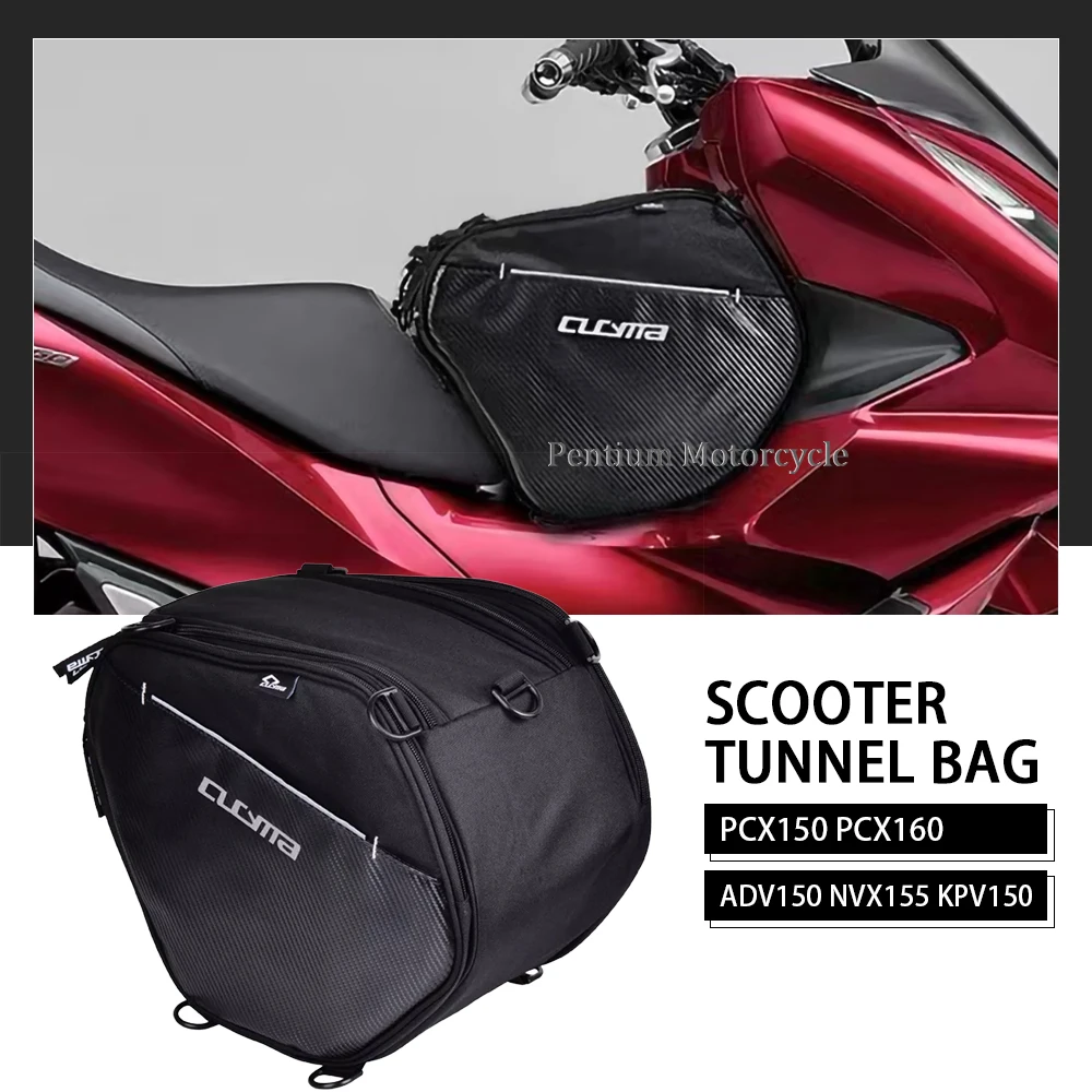 오토바이 스쿠터 터널 시트 백, PCX150 PCX160, 혼다 ADV150 NVX155 KPV150 ADV PCX NVX AEROX 150 155 안장 가방