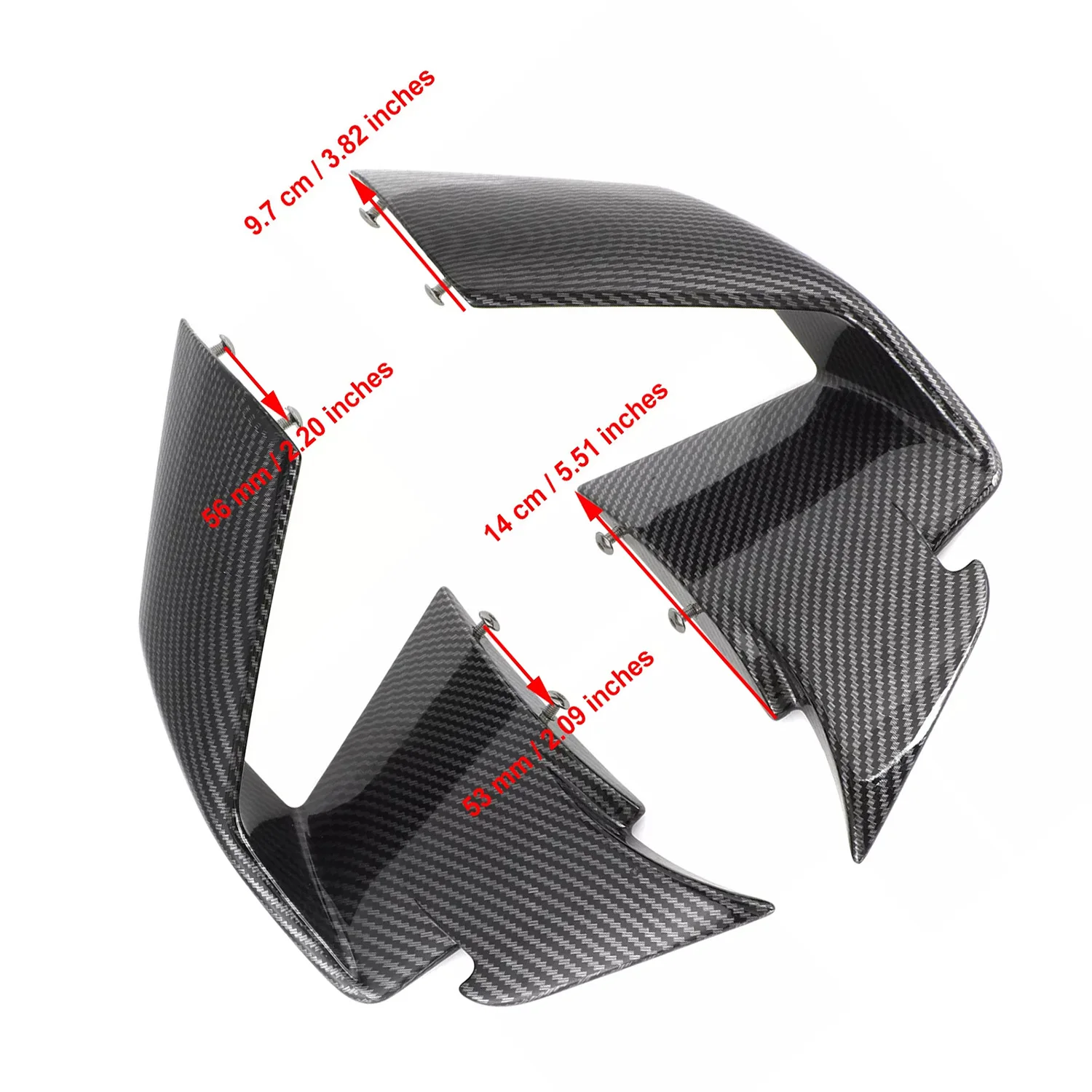 Motorcycle Front Spoiler Fxed Wind Winglets for BMW S1000RR M1000RR-Carbon Fiber Motorcycle Parts Full Fairing Kits