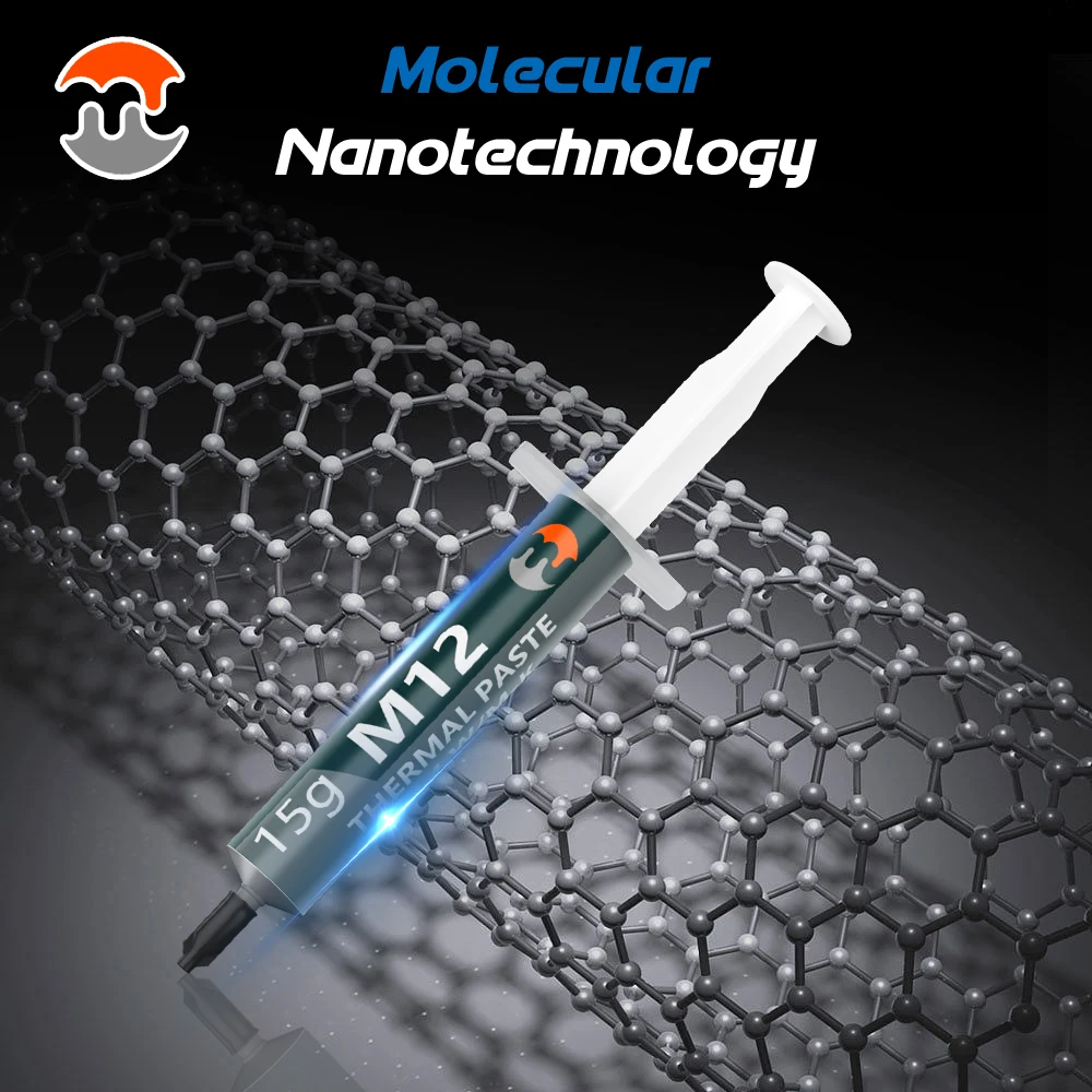 Thermal Conductive Paste Thermal Paste MJ 12.4W High thermal conductivity Thermal Grease 12.4W/m k Applicable Intel AMD PS5 Processor CPU Cooling Thermal paste