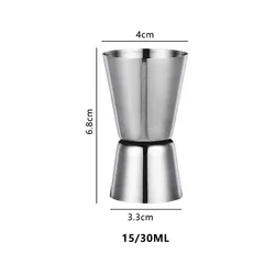 Premium Stainless Steel Dual-Measure Cocktail Jigger (15ml 30ml)