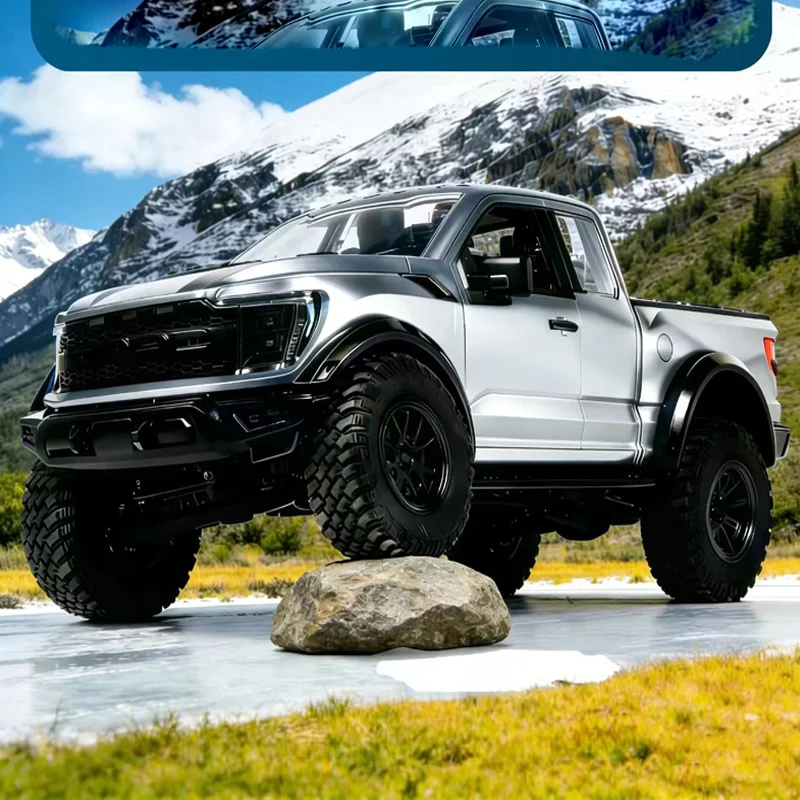 F150 2.4G 1/12 시뮬레이션 트럭 무선 조종 등반 자동차 모델 오프로드 차량 모델 자동차 장난감 어린이 남자아이 선물 rc 성인용 재미있는 장난감