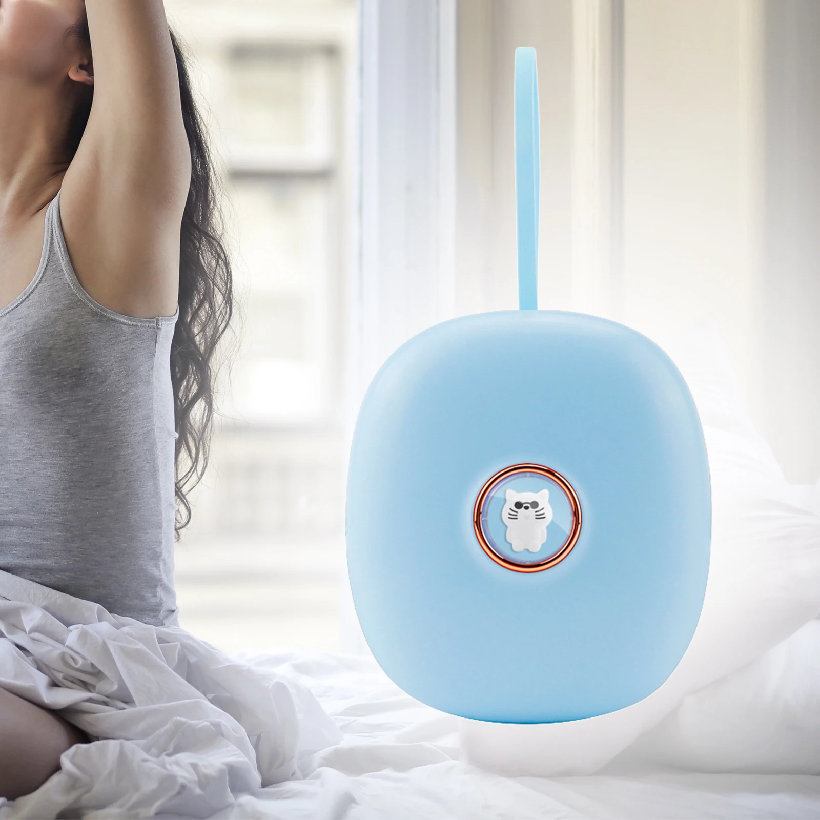 Sveglia Vibrante Per Dormiglioni E Non Udenti - Display LED, 5 Livelli Volume 55-105 DB, Batteria 3000 MAh, USB-C