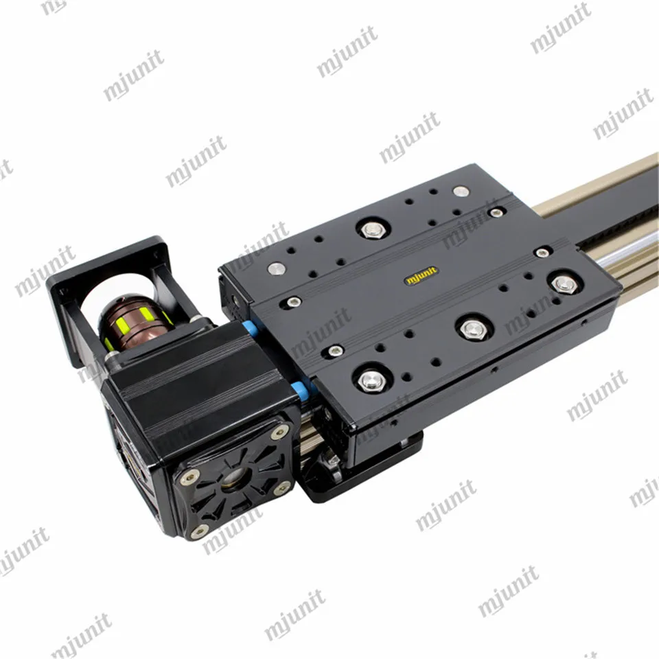 mjunit Exhibition Hall Linear LED Interactive Matrix 6 panel open close door synchronous belt module guide rail Multi screen up