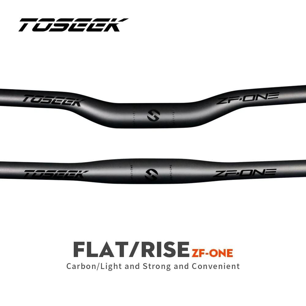 TOSEEK ZF-ONE Full Carbon Fiber Bike MTB Handlebar 31.8mm Bicycle Mountain Bars Parts 580mm-760mm bicycle handlebar