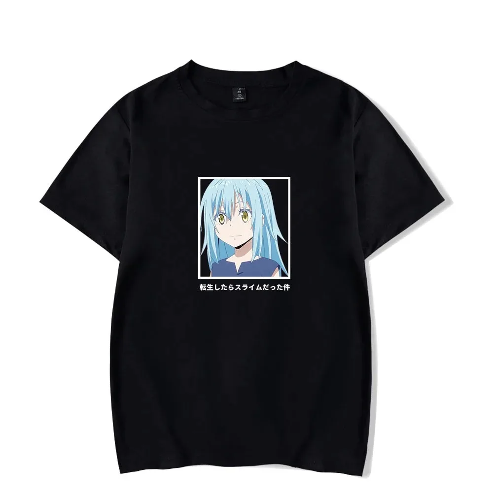 

Aquela Vez que Fiquei Reencarnar Como UM Lodo Camiseta Rimuru Tempest Anime T-shirt Mulheres/Homens Streetwear Graphic Tees 2024