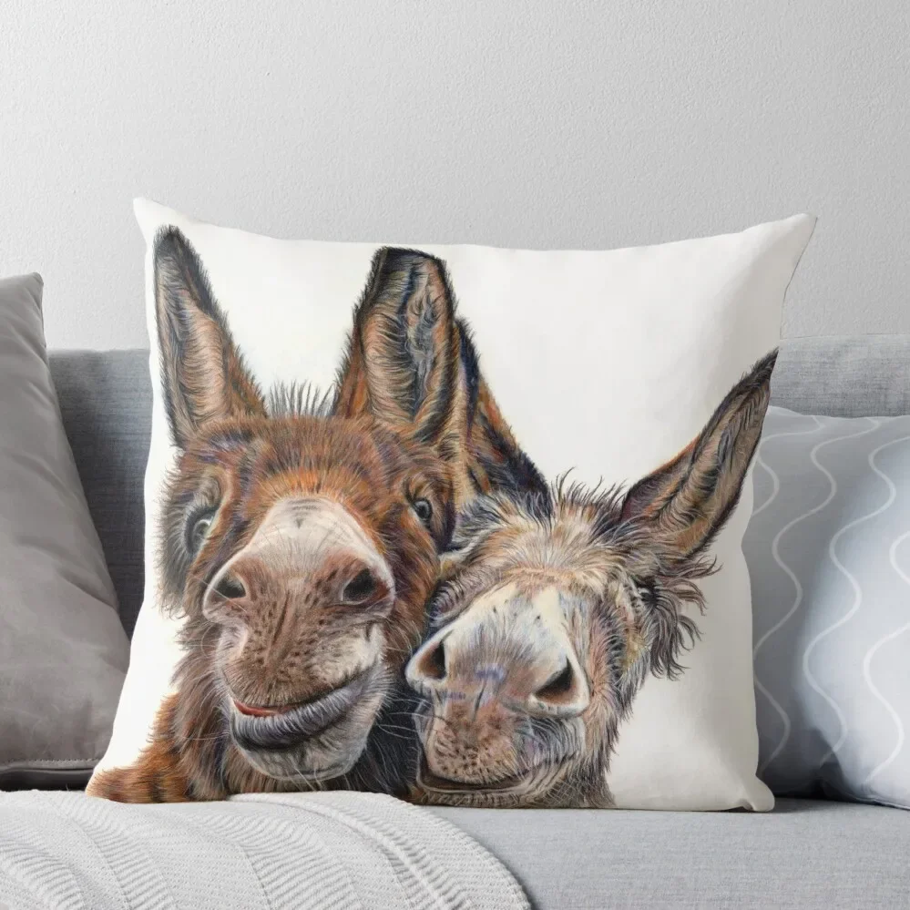 

Donkeys - Hee Haw Throw Pillow Pillow Decor Pillow Case Christmas Covers For Sofas