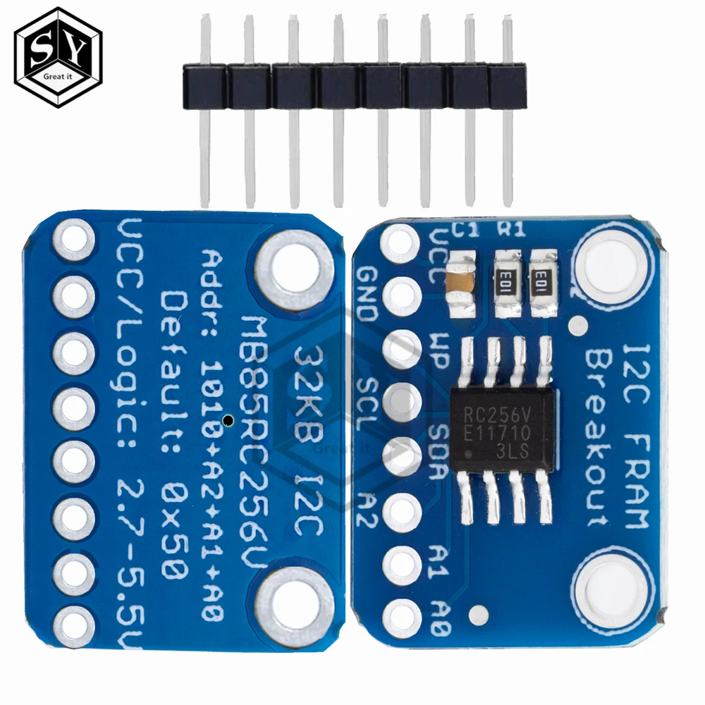 1-50pcs MB85RC256V 메모리 IC 32KB 개발 도구 IoT 센서 장치용 I2C 비휘발성 FRAM 브레이크아웃 보드 모듈