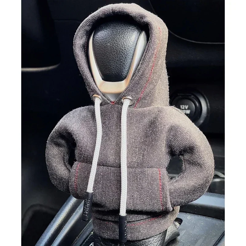 Universal Gear Shift Hoodie Cover - Stylish Car Interior Decoration and Novelty Gift