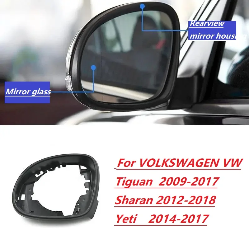 

Car reversing mirror frame rearview mirror outer frame For VOLKSWAGEN VW Tiguan Sharan Yeti