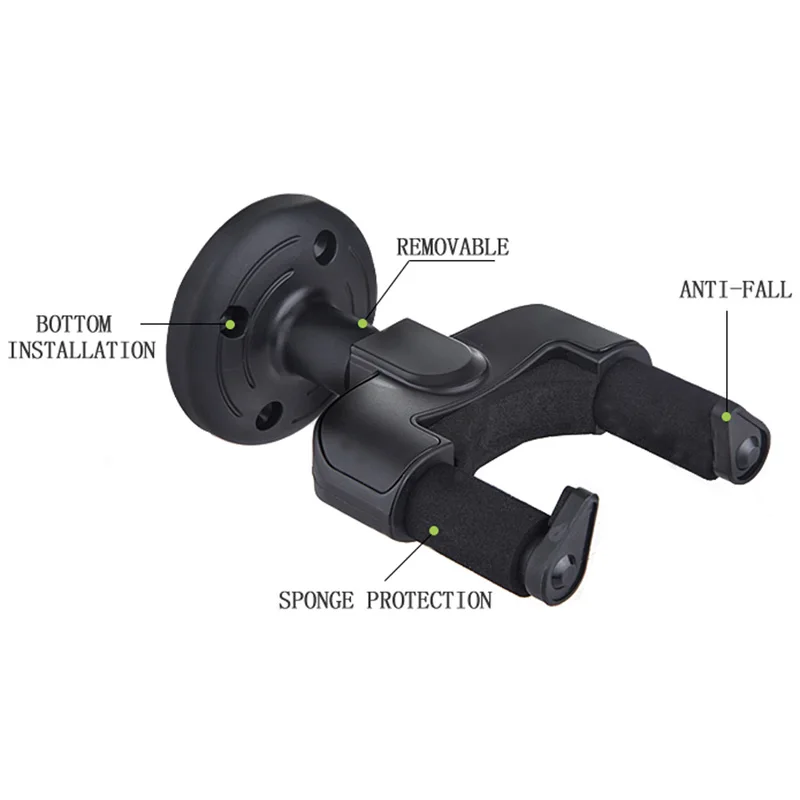 Guitar Hanger Hook Wall Mount Bracket Rack Display Guitar Bass Accessories Tuners Machine Heads Acoustic Kit guitar accessories