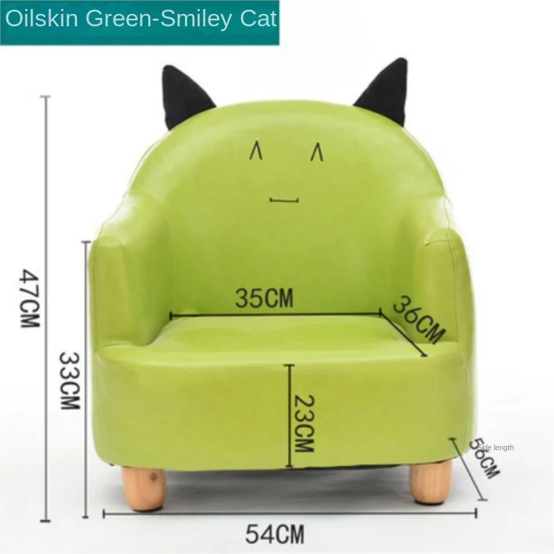 Warming Children's Leather Sofa Seat Sponge Filled Girl Princess Sofa Cute Lazy Boy Reading Cartoon