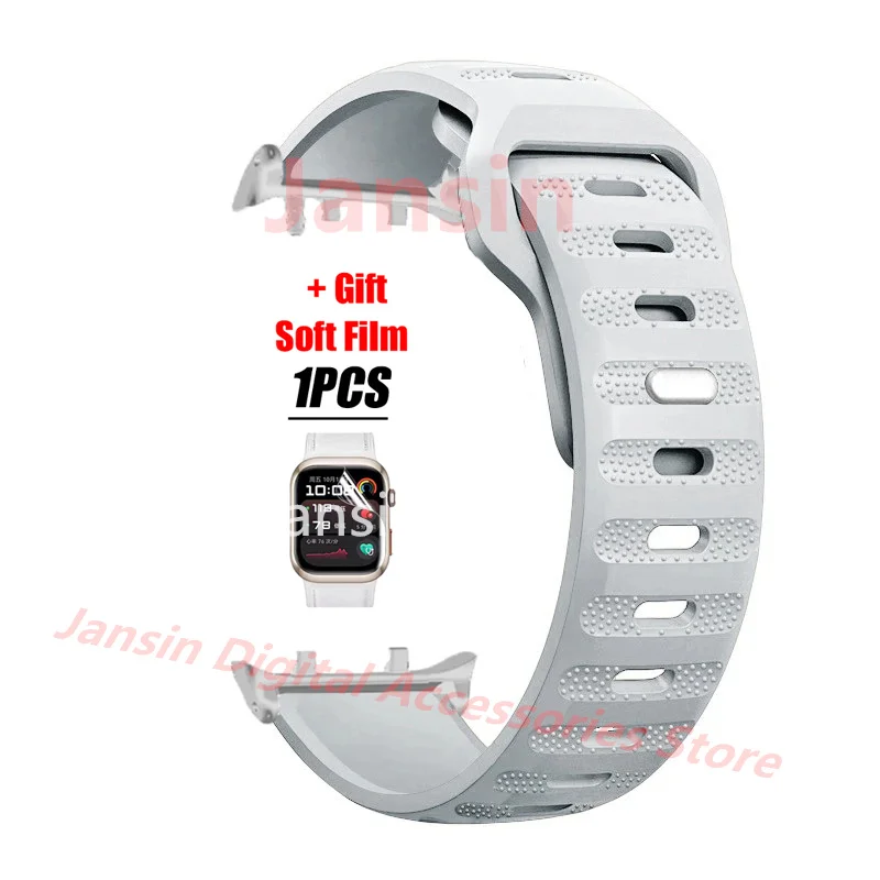 Premium Silicone Sport Band with Screen Protector - Replaceable Bracelet Accessories
