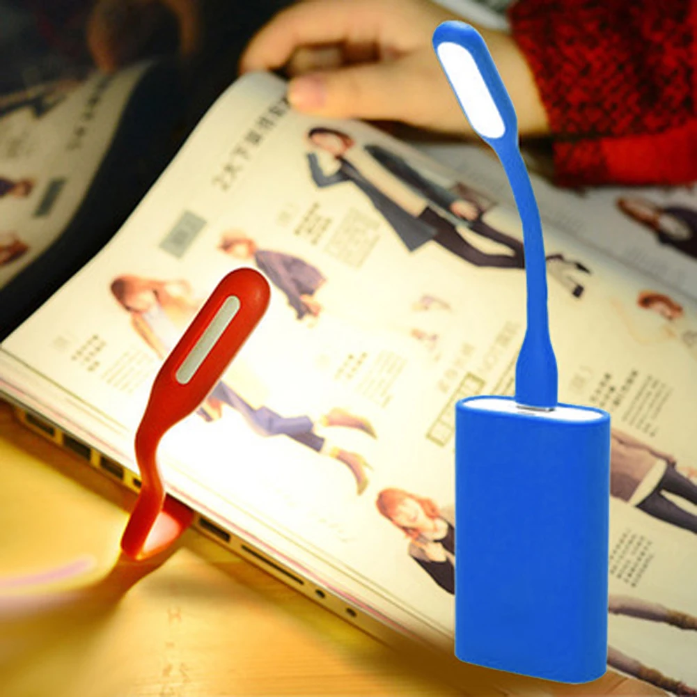 8pcs Portable USB 5V LED Reading Lamp Mini Book Light Foldable Camping Night Light Table Lamps For Power Bank PC Notebook Laptop