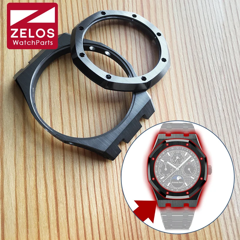 Lunetta In Ceramica Spazzolata Per Ap Audemars Piguet Ro Royal Oak 41Mm Orologio Automatico