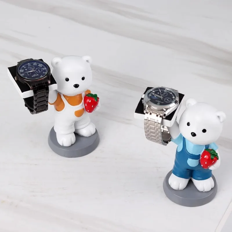 Resin Creative Watch Holder Personalized Bear Wrist Watch Holder Storage Case Organizer Display Apple Watches Accessories Cute