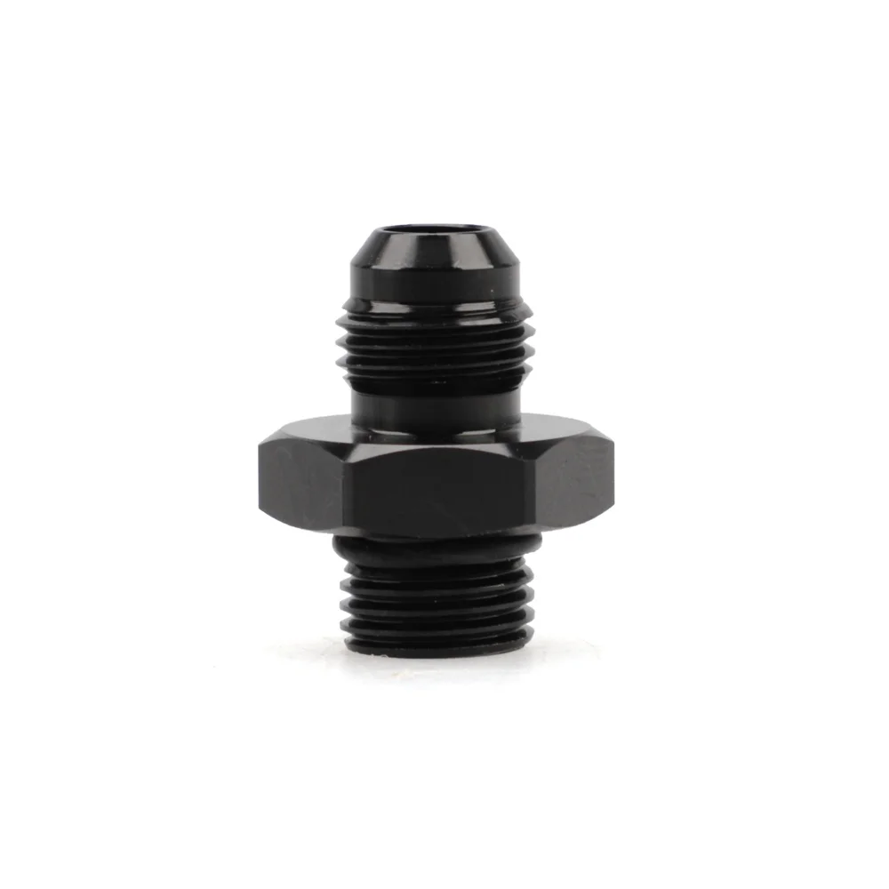 Adapter 8AN Anschlüsse Männlich Schwarz ORB-6 ORB-10 O-Ring Boss zu AN6 6AN AN8 AN10 6061-T6 Aluminium Flare-Anschluss – Detail 3