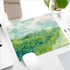 Van Gogh Oil Painting Small Desktop Desk Mat Kawaii Gaming Accessories Students Writing Pad for Teen Girls Bedroom 2