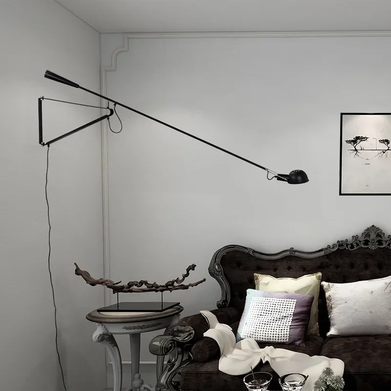 Nordic Long-Arm Rotating Wall Lamp 1