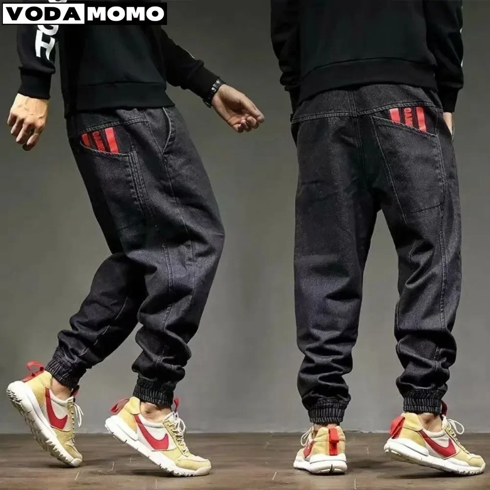

Man Loose Baggy Jeans Hiphop Skateboard Denim Pants Street Dance Hip Hop Rap Male Trouses Chinese y2k streetwear men clothing
