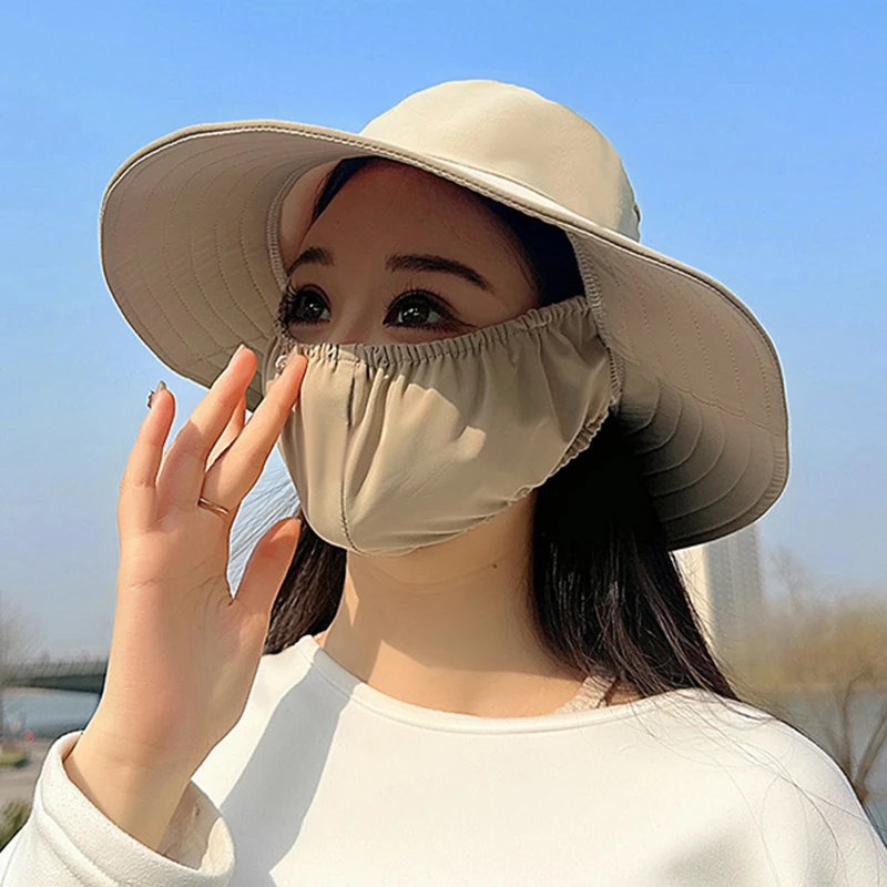 Sun Visor With Large Brim To Cover Face Sun Protection Breathable Hat
