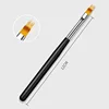1Pcs Nail Brush Nail Art Gradient Painting Brush With Rhinestone Handle For Nail Design, For Gel Nails 6