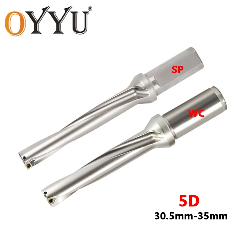 

SP WC Series 5D 30.5mm-35mm Fast Violent Drill Indexable Drilling Metal Drill Bit Machinery For Carbide Inserts SPMG WCMT