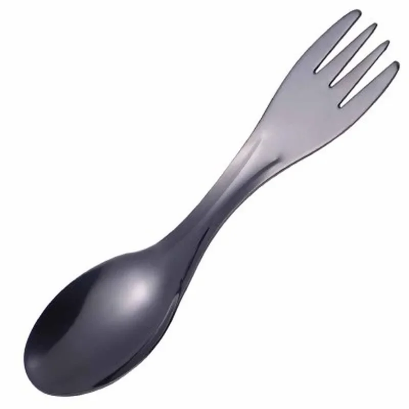 Outdoor Camping Picnic Titanium Spork Spoon Tableware Ultralight Hiking Camping Travel Tableware Cookware Travel Camp Portable