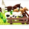MOC Farm Animals Trees Plants Building Blocks for Kids Compatible Classic Bricks Juguetes Bloques Base Plate Toys for Children 4