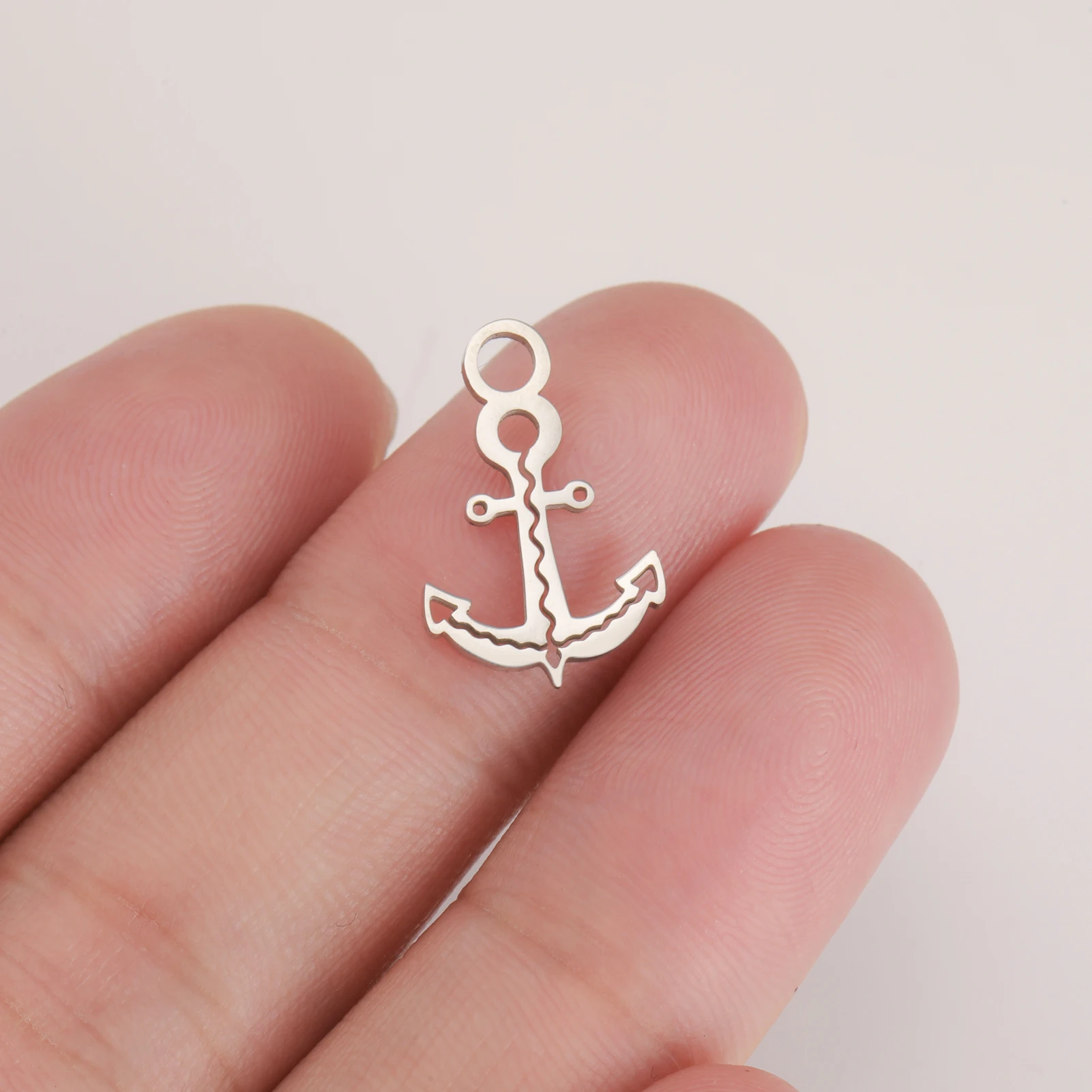 Pendant Anchor Stainless Steel Classic Brand Fashion Trendy Jewelry DIY Handmade Earrings Necklace Men's Gift