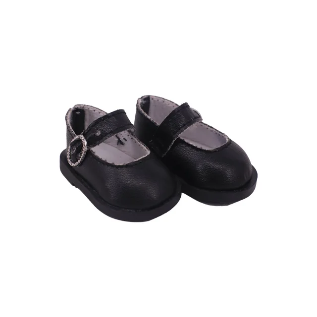 Black Baby Doll Shoe Girls Single Bar Baby Doll School Shoe