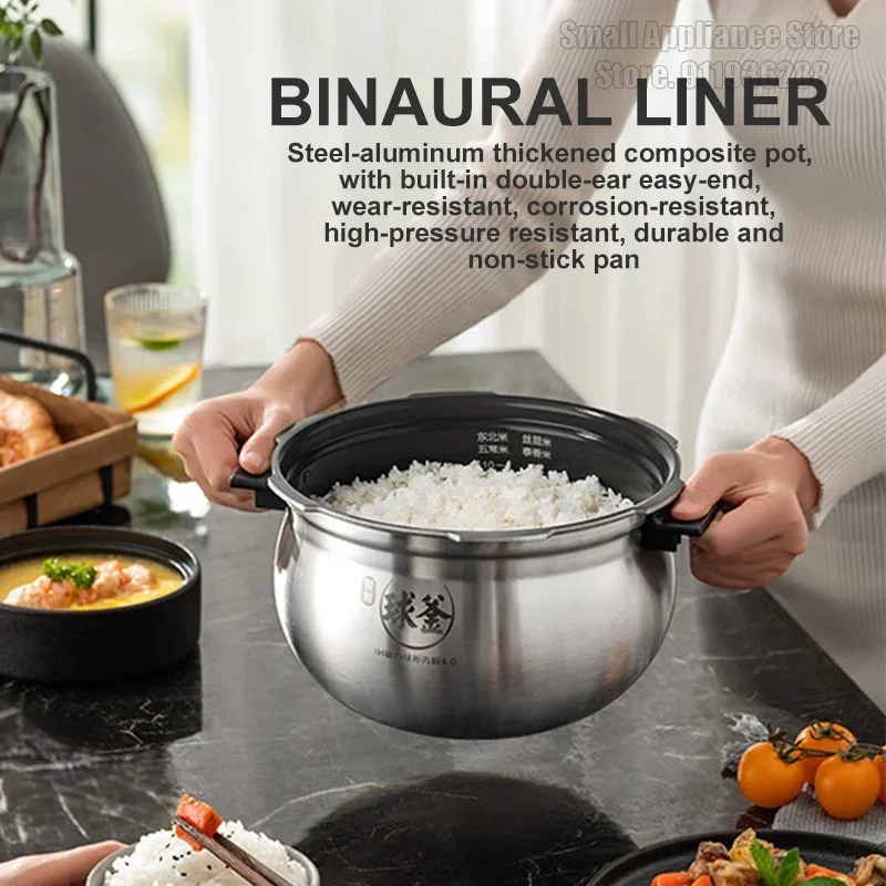 SUPOR IH Electric Pressure Cooker 5L Multi-Function IMD Touch Screen Rice Cooker 112kpa High Pressure Home Kitchen Appliance 3