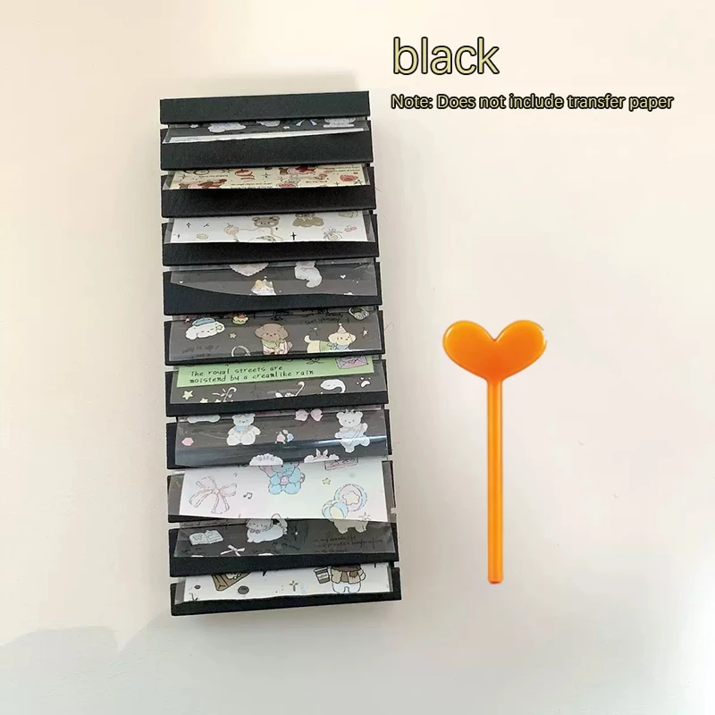 네일 포일 그라데이션 전사 포일 보관함 (포일 스티커 보관용) 휴대용 다채로운 디스플레이 스탠드 (가정 및 살롱용)