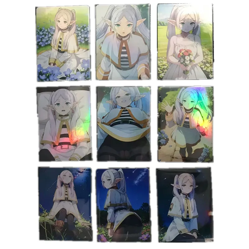 9Pcs/set Homemade Anime Card The Buried Fulian Fulian ACG Sexy Naked Card Comic Collection DIY Toy Game Gift