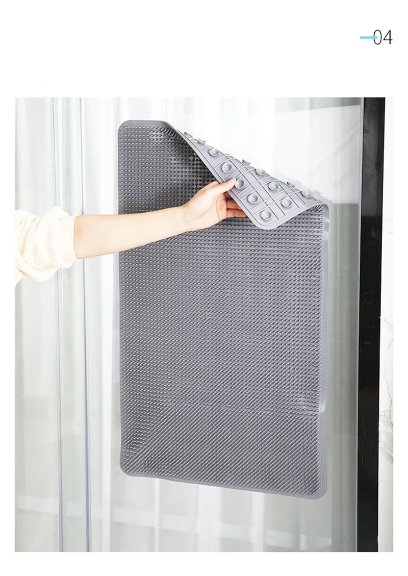 Bath Mats For Bathroom Floor Washable Pvc Shower Mat Antifatigue Massage Floor Mats With Suction Cups Non-Slip For Tub Shower And Bath Room 44X70 Cm 18 Bath Mats For Bathroom Floor Washable Pvc Shower Mat Antifatigue Massage Floor Mats With Suction Cups Non-Slip For Tub Shower And Bath Room 44X70 Cm