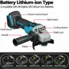 Magnitt 100/125mm Brushless Electric Angle Grinder DIY Cutting Machine Polisher Household Power Tools for Makita 18V Battery 4
