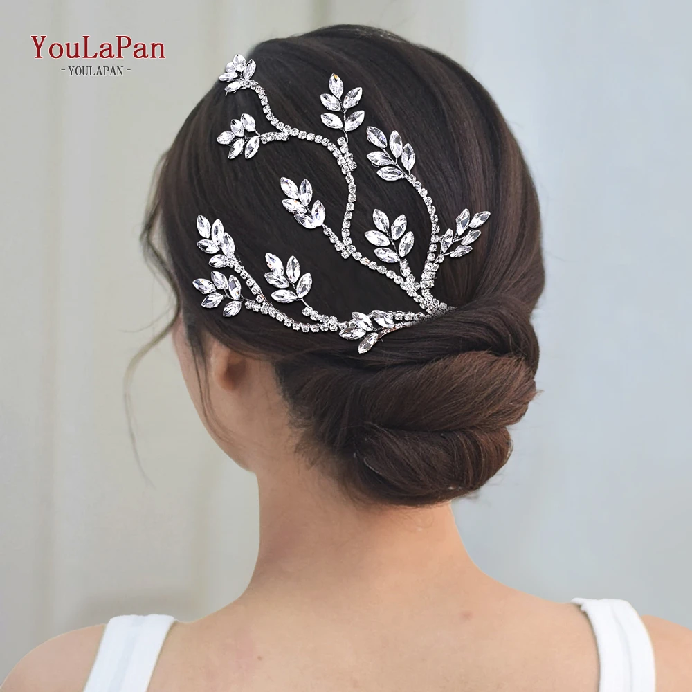 YouLaPan Fashion Bride Hair Pieces Bling Rhinestone Wedding Headband Hair Accessories Women Banquet Headpieces Tiara HP798