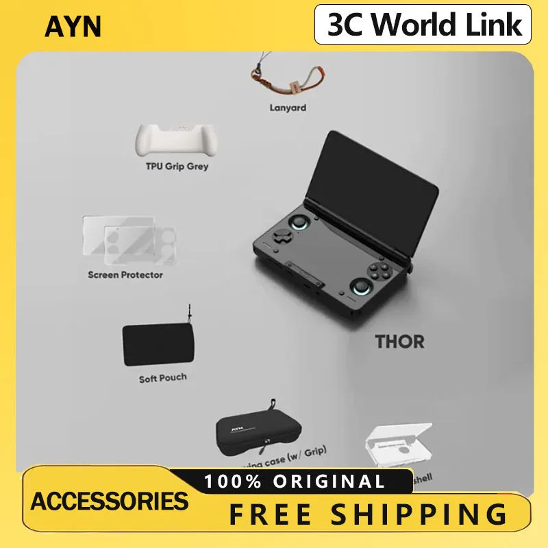 AYN THOR Dual Screen Flip Up Handheld Device Gaming Accessories