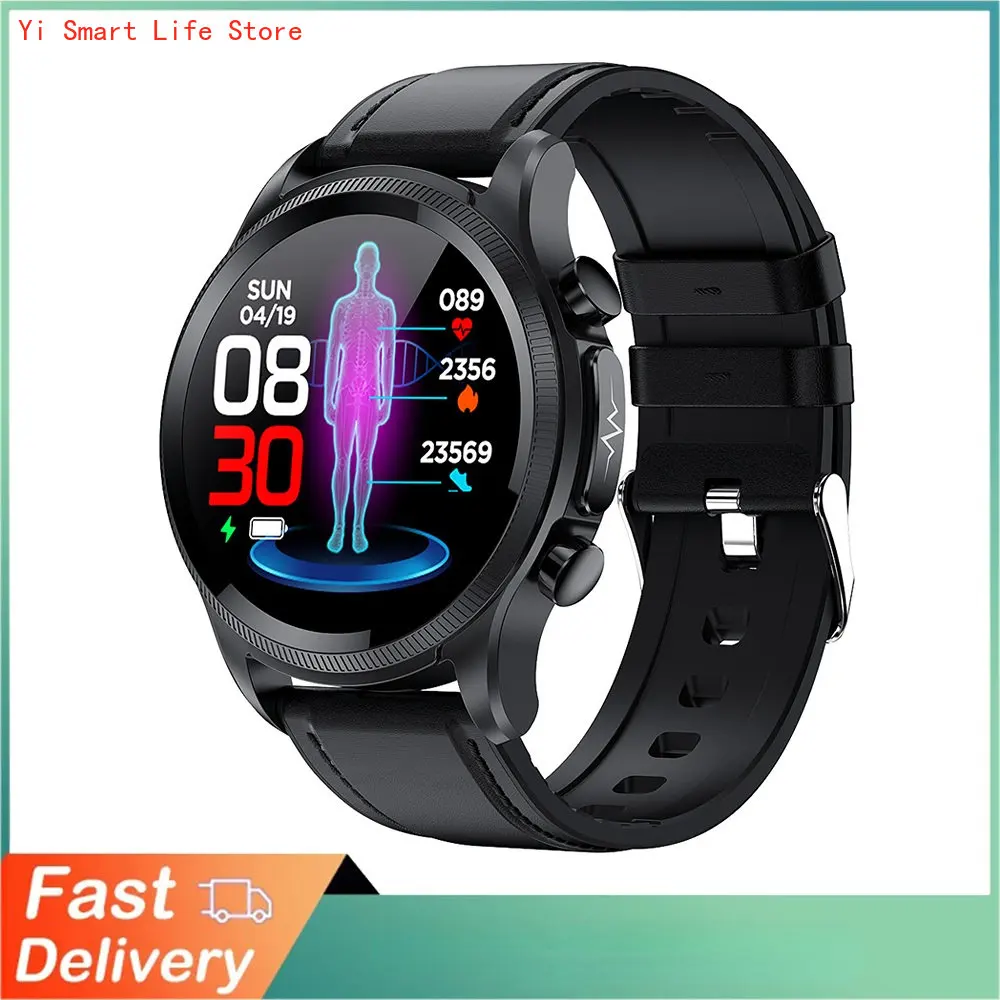 

New 2023 Smart Watch Men ECG PPG Blood Glucose Blood Pressure Heart Rate Body Temperature Smarty Health Watch Waterproof Fitness