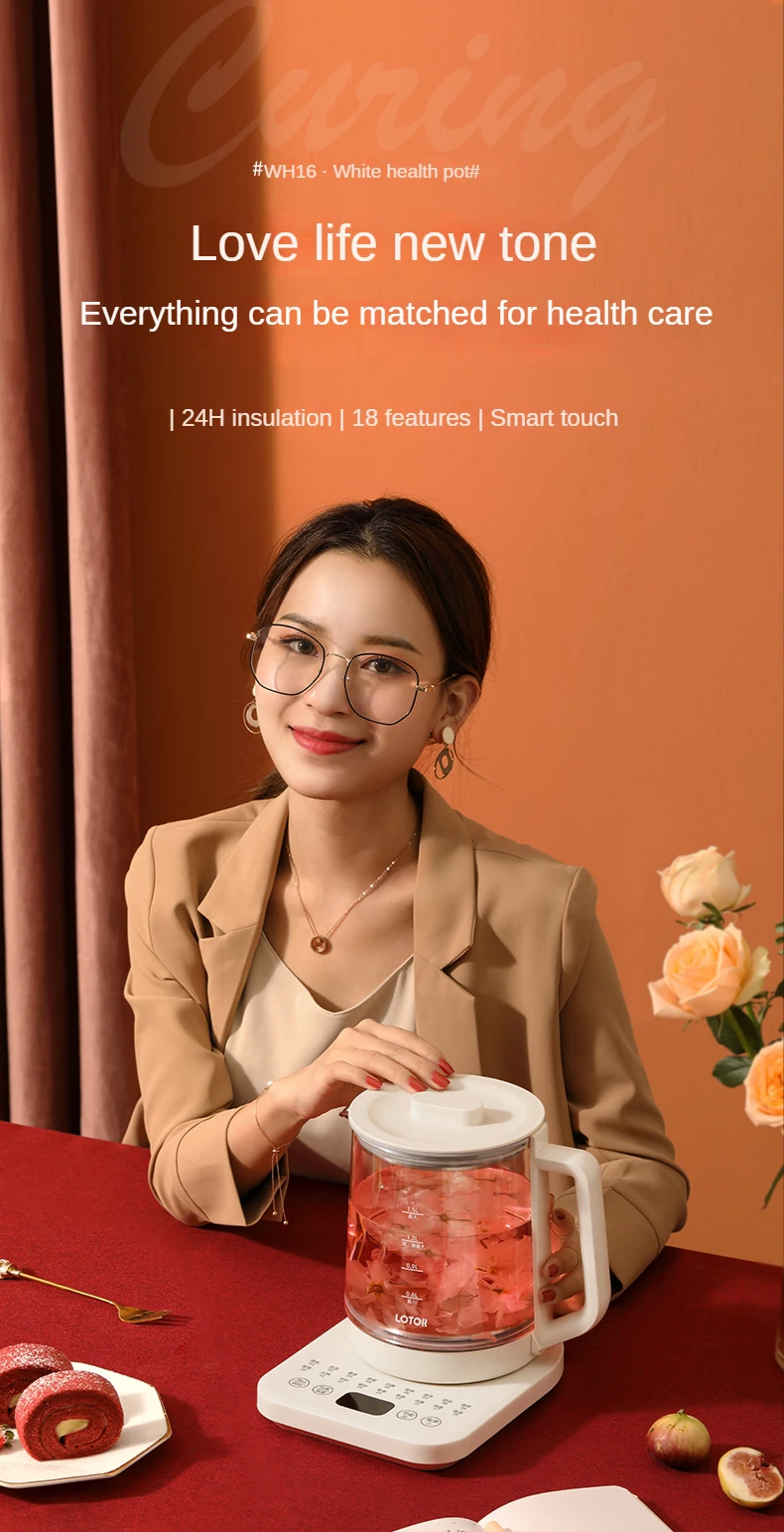 Description Picture 3 of itemThermostatic electric kettle, household intelligent automatic thermal insulation, teapot, glass, small dormitory