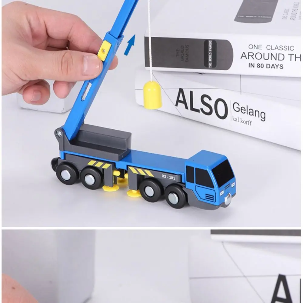 Home Decor Diecast Engineering Vehicle Excavator Truck  Engineering Car Model Inertial Sliding Mini Crane