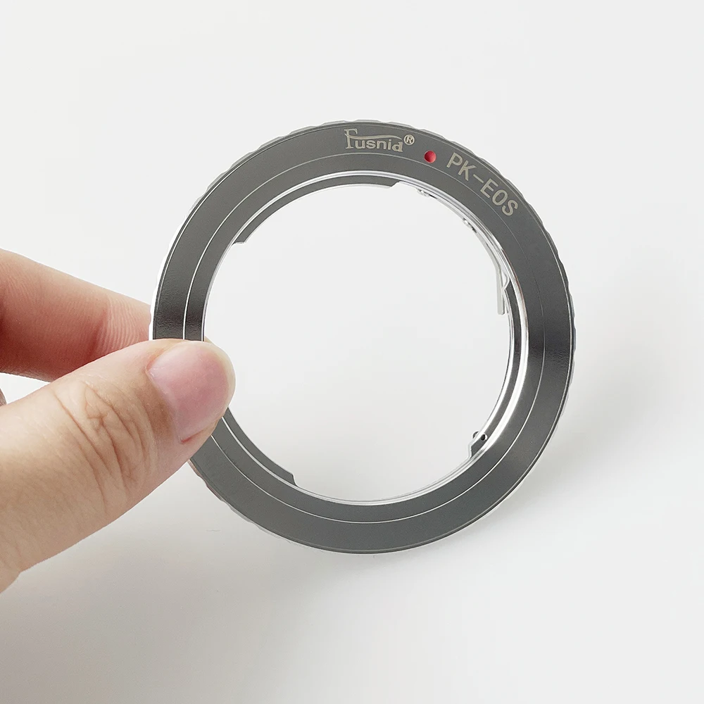 Bague Adaptateur Hersmay PK-EF/EFS - Objectif Pentax PK Sur Appareil Canon EOS - Métal, Mise Au Point Manuelle