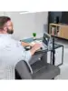 VIVO 20 inch Over Couch Swivel Table Laptop Desk for Remote Work Portable Recliner Workstation with Height Adjustable Sw 2