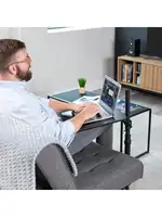 VIVO 20 inch Over Couch Swivel Table Laptop Desk for Remote Work Portable Recliner Workstation with Height Adjustable Sw 2