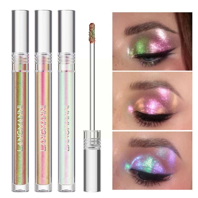 Glitter Liquid Eyeshadow Glitter Eye Makeup Galaxy Liquid Eyeshadow Korean  Makeup, Pigmented, Long Lasting, Quick Drying, Loose Glitter Glue for