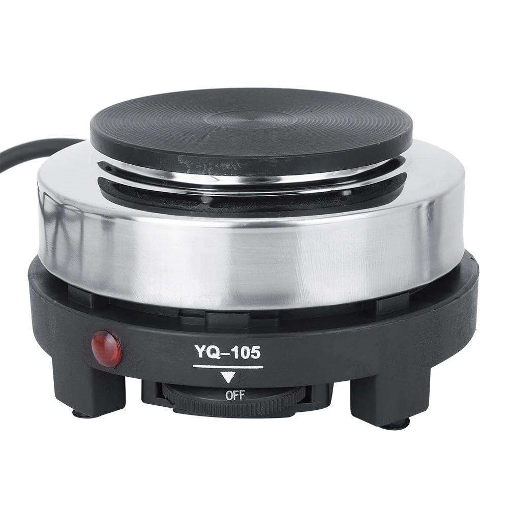 450ml Stainless Steel Electric Stove Coffee Pot Maker Heater Set EU Plug 220-240V Electric Stove Stainless Steel